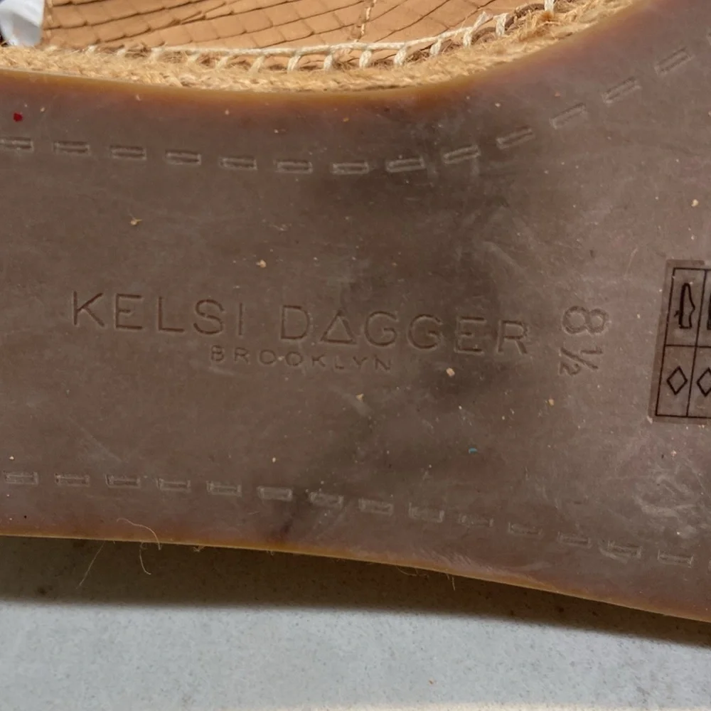 Kelsi Dagger wedge sandal with buckles Size 8 1/2